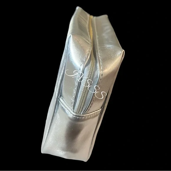 Silver-Gold YSL (Yves Saint Laurent) Beauty Cosmetic-Makeup Bag - Picture 8 of 13